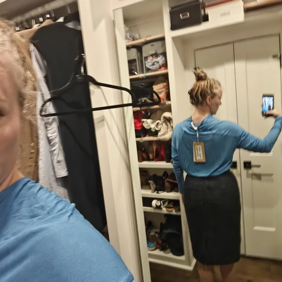 Marcella Sydney Blue Long Sleeve Top - Picture 4 of 5